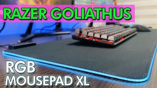 Mouse Pad RGB Gamer Razer Goliathus Extended Chroma Review Español [upl. by Eiramlatsyrk904]