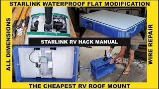 DIY Starlink Flat Mount RV  StepbyStep with All Dimensions and Wire Repair [upl. by Derna]