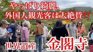 2024年10月27日 やっぱり綺麗、金閣寺の美しさに外国人観光客は大絶賛‼️ Kinkakuji Temple 【4K】Touring Kyoto [upl. by Atteirneh906]