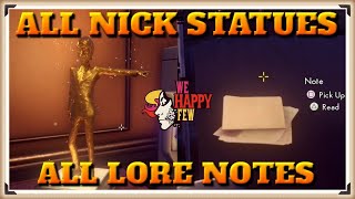 Lightbearer DLC All Liner Notes amp All Nick Statues Location Guide Golden Idol amp Liner Notes [upl. by Allred]