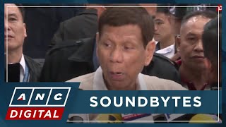 Nanggigil ako Duterte reacts to Trillanes accusations during House probe  ANC [upl. by Namwen829]