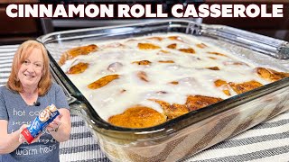 CINNAMON ROLL CASSEROLE A Delicious Breakfast Brunch or Dessert [upl. by Pavior]