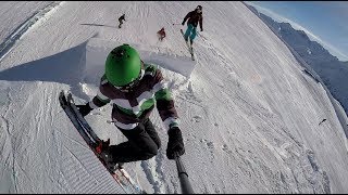 Skiing in Davos Klosters Jakobshorn [upl. by Enalahs]