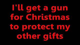 The Vandals  A Gun For Christmas Lyrics [upl. by Vern676]