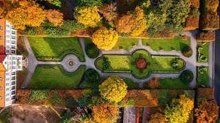 Jesienny Gdańsk z drona 4K  Autumnal Gdansk from drone Poland [upl. by Ahsenwahs]