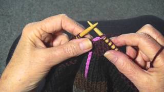 GARTER STITCH ON CIRCULAR NEEDLE [upl. by Neysa]