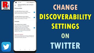 How to Change Your Discoverability Settings on Twitter [upl. by Ehman]