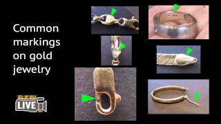 Identifying markings on gold jewelry [upl. by Airdnoed]