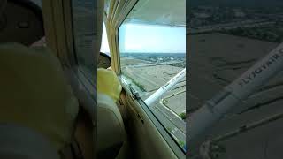 Cessna 172 cockpit view  Nailed that landing [upl. by Eatnad]