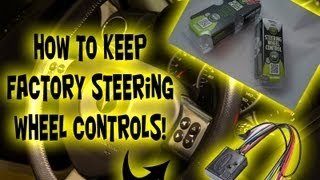 How to  Factory Steering Wheel Controls with Aftermarket Head Unit CD Player  Install Axxess ASWC [upl. by Acinnad]