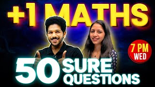 Plus One Maths Christmas Exam  50 Sure Questions  Exam Winner Plus one [upl. by Euqinehs342]