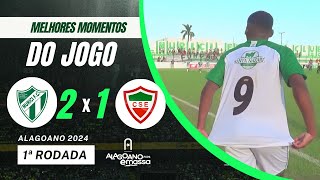 MURICI 2 X 1 CSE  1ª RODADA  CAMPEONATO ALAGOANO 2024 [upl. by Ydor126]