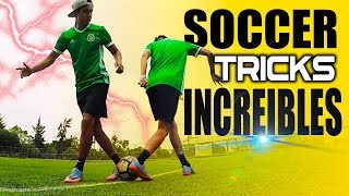 ÉPICOS TRUCOS DE FUTBOL  FLICK UPS  SKILLS SOCCER TRICKS al estilo NEYMAR CR7 Y MESSI ⚽️ [upl. by Yate]