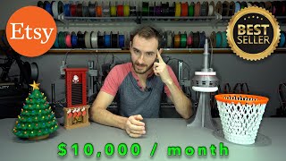 How I Design Best Selling 3D Printed Products 10000Month on Etsy  Full Tutorial [upl. by Bradwell]