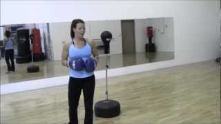 REFLEX BAG DRILL BEGINNERS CARDIO ROUTINE FOR WEIGHTLOSS YOUR TIME TRAINING WITH MELISA [upl. by Ylla]