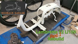 Lambretta Li150 series 2 rebuild part one kickbackgarage [upl. by Georgy41]