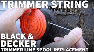 Black and Decker Trimmer Line Spool Replacement  Change the Automatic Feed Spool AFS BampD Trimmer [upl. by Eulalie]