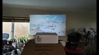 WEWATCH V10 Projector Test Fan Noise Volume Zoom  Gadget Explained Extended Unboxing [upl. by Warder]