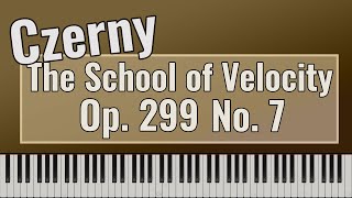 Carl Czerny  The School of Velocity Op 299 No 7 [upl. by Ahsinet]