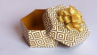 DIY Gift Box tutorial  Paper Gift Box  Easy Paper Crafts  Little Crafties [upl. by Chelsea]