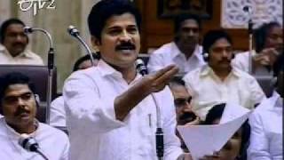 TDP leader Revanth Reddy attacks congress in assembly [upl. by Ardena849]