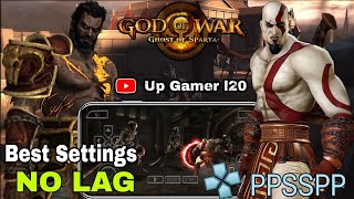 God of war Ghost of Sparta Ppsspp emulator best setting Lag fix all Psp Game android phone [upl. by Haimehen]