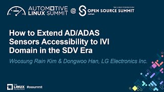 How to Extend ADADAS Sensors Accessibility to IVI Domain in the  Woosung Rain Kim amp Dongwoo Han [upl. by Julissa]