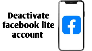 How to deactivate facebook account with facebook lite appNew 2025 update [upl. by Beverly]