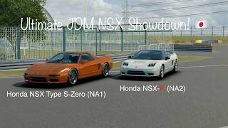 NA1 NSX Type SZero Meets the NA2 NSXR Unmodified JDM Honda NSX Comparison  Assoluto Racing [upl. by Eijneb48]