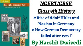 P3 Proletarianization in Germany Rise of Adolf Hitler amp Nazism NCERT Class 9th History Chapter 3 [upl. by Rus747]