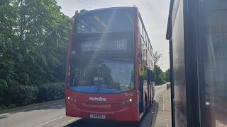 FRV Metroline London Bus Route U4 Hayes Prologis Park  Uxbridge TE1425LK62DXY [upl. by Idham]