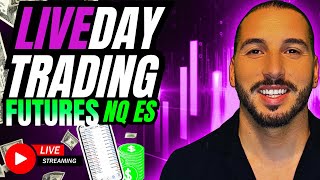 🔴 LIVE DAY TRADING FUTURES  NASDAQ SP500 NQ ES [upl. by Mclyman]