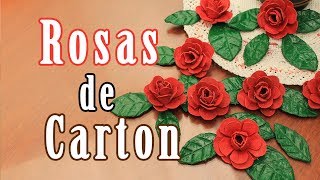 DIY Rosas con cubeta de huevos  Rosas con carton de huevo  Rosas en 3D [upl. by Neehcas]