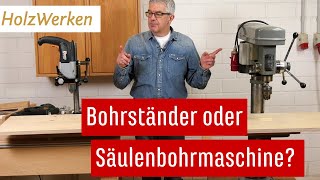 Wichtige Unterschiede Bohrständer und Säulenbohrmaschine [upl. by Kcirederf249]