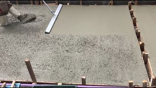 Pouring Concrete Slabs  Smooth Surface [upl. by Ellak]