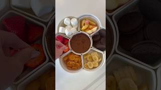 ASMR FONDUE TRAY RESTOCK asmr satisfying fondue datenight snackidea snacks dessert [upl. by Itsirhc]