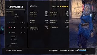 Eso  Mag warden dps test 535k selbuffed murkmire [upl. by Ytitsahc]