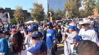 Los Angeles Dodgers 2024 championship parade preparty City Hall ￼ [upl. by Arquit]