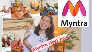 Block heel haul Myntra What I order vs what I got 😃😃 [upl. by Airogerg]