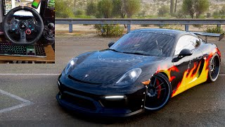 2016 Porsche Cayman Gt4 Blacklist 10 Baron Nfsmw  Forza Horizon 5  Volante Logitech G29 [upl. by Recor517]