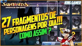 CONSIGA ATÉ 27 FRAGMENTOS DE PERSONAGENS  Saint Seiya Awakening [upl. by Clymer567]