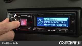 Alpine CDEHD149BT Car CD Receiver Display and Controls Demo  Crutchfield Video [upl. by Ahsimat]