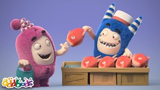 Fish  1 Hour of Oddbods Full Episodes  Funny Food Cartoons For All The Family [upl. by Einahpats328]