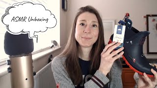 ASMR Unboxing of Joules Wellies  Quick Whispered Ramble [upl. by Ahsilrak592]