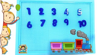 Learn Numbers 1234 with Fun  Numbering Game  Fun Numbers [upl. by Aid]