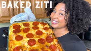 One Trick You Didnt Know for The PERFECT BAKED ZITI Baked Ziti With Sausage Beef amp Pepperoni [upl. by Yelhsa]