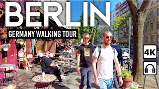 BERLIN Germany 🇩🇪 Summer 4K Walking Tour in Kreuzberg amp Mitte ☀️ [upl. by Afrika]