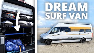 WE BUILT the PERFECT WINDSURF VAN full tour [upl. by Frentz]