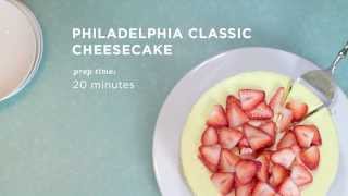 Classic Cheesecake Recipe  PHILADELPHIA Cream Cheese [upl. by Nuaj548]