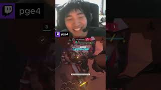 Mirrors reaction 😂  twitchtvpge4 pge pge4 pgeclips pge4clips overwatch overwatch2 [upl. by Lleunamme]